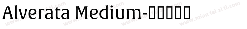 Alverata Medium字体转换